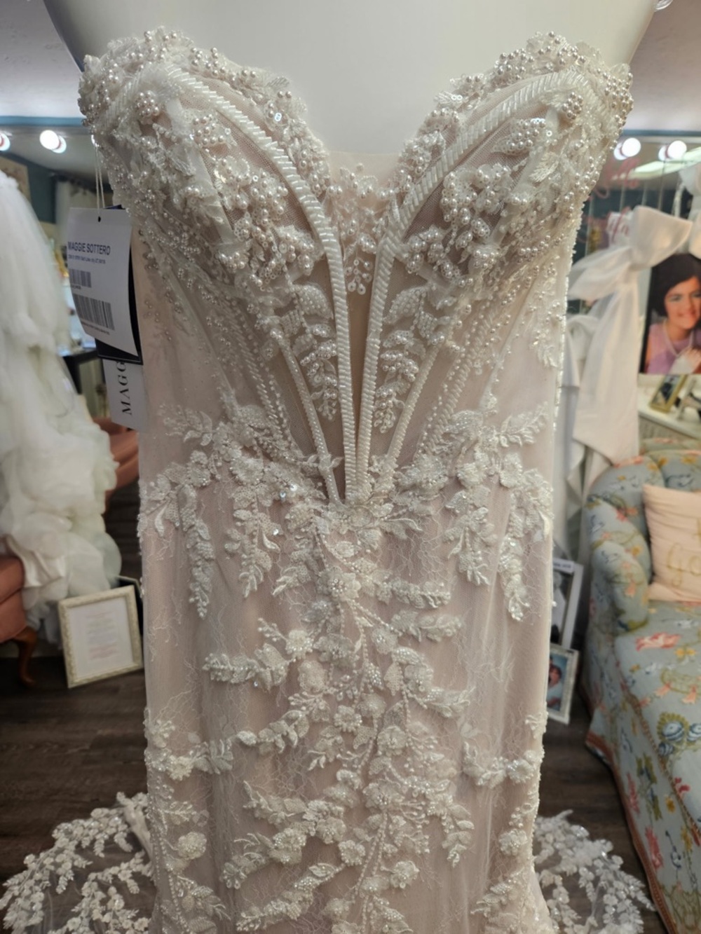 Maggie Sottero NWT NEVER WORN!!Benjie Royale Mermaid Dress - Picture 4 of 7